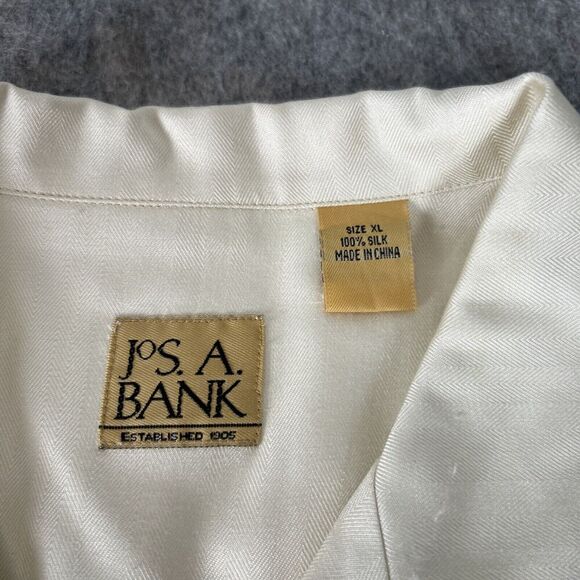 Jos A Banks Men's 100% Silk Button-up Shirt XL Short Sleeve Tropical Lot Of 3 - Picture 16 of 16